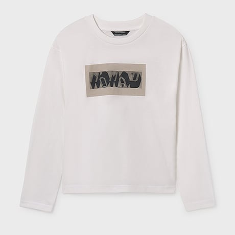 〈mayoral〉 logo print tops(white) ※JUNIOR