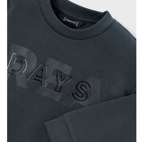 〈mayoral〉logo pullover (dark gray) ※KIDS