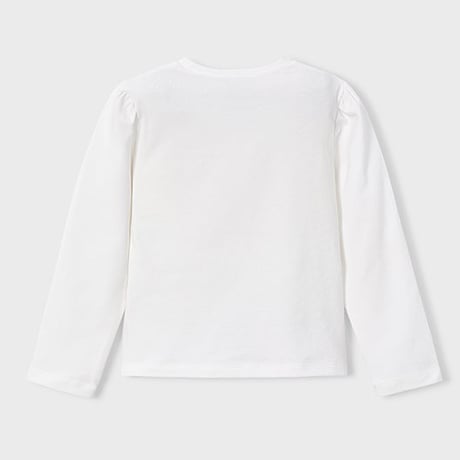 〈mayoral〉3 girls print long sleeve T-shirt (pink x off white) ※KIDS