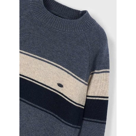 〈mayoral〉sweater with lines (blue) ※KIDS