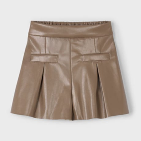〈mayoral〉Synthetic leather shorts (beige) ※KIDS