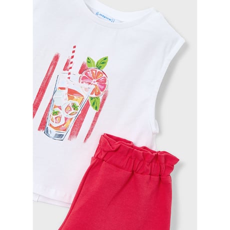〈mayoral〉Tank top and shorts 2-piece set  (pink)