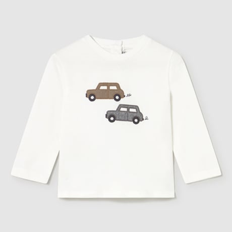〈mayoral〉Car long-sleeved top (White) ※BABY