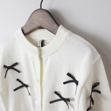 〈MAAROOK〉ribbon knit cardigan ※BABY/KIDS