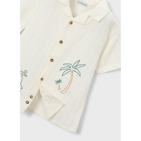 〈mayoral〉Scooter embroidered shirt ※KIDS