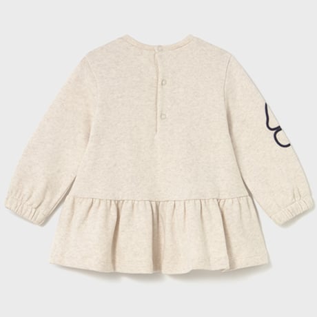 〈mayoral〉flower motif dress (beige)※BABY