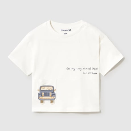 〈mayoral〉Switching T-shirt(white) ※BABY