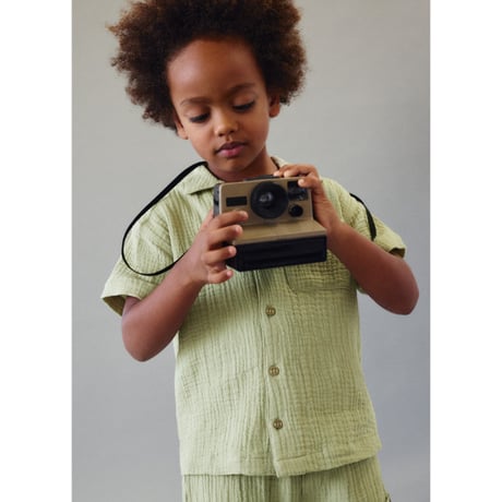 〈mayoral〉Gauze open-collar shirt ※KIDS