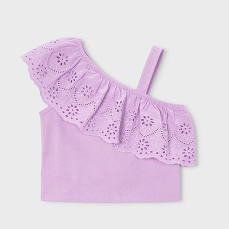 〈mayoral〉one shoulder tops (pink) ※KIDS