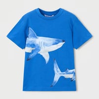 〈mayoral〉Shark print T-shirt (blue) ※KIDS