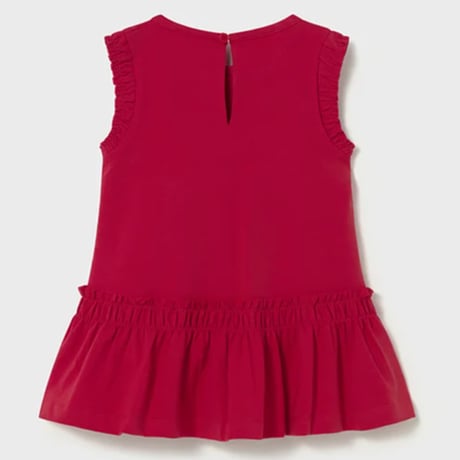 〈mayoral〉Shell appliqué dress (red) ※BABY