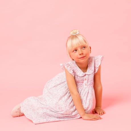 〈Albetta〉Collared Dress (Pink）※BABY&KIDS