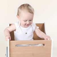 〈Dimples〉Merino Sleevess Bodysuit（Cream Bee）
