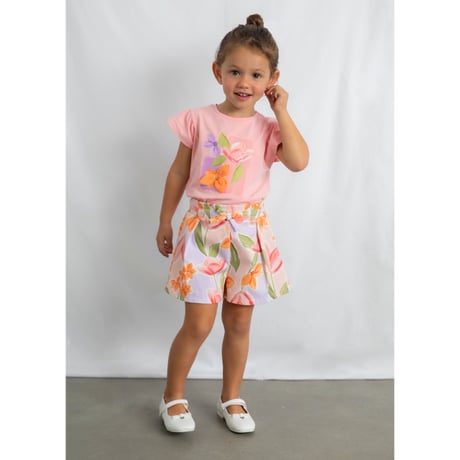 〈mayoral〉Flower motif T-shirt (pink) ※KIDS