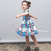 〈MAAROOK〉Brush Check Print Jersey Dress ※BABY/KIDS/JUNIOR
