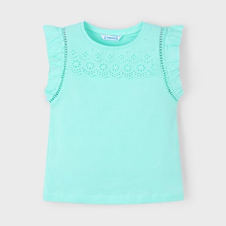 〈mayoral〉lace tops (Mint) ※KIDS