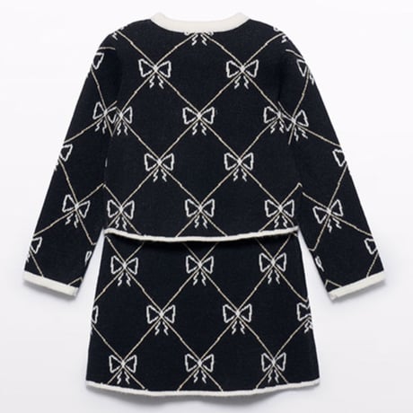 〈Abel&Lula〉knit setup (black) ※KIDS&JUNIOR