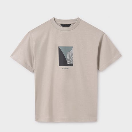 〈mayoral〉  print t-shirt(Beige) ※JUNIOR