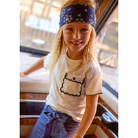 〈mayoral〉T-shirt with knit pocket (white) ※KIDS