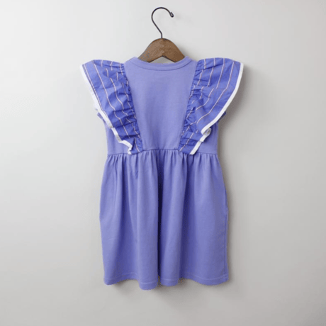 〈MAAROOK〉Preppy striped marine dress（Purple）※BABY/KIDS
