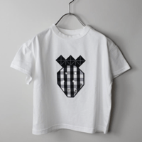 〈MAAROOK〉Tenjiku gingham strawberry patchwork T-shirt ※BABY/KIDS/JUNIOR