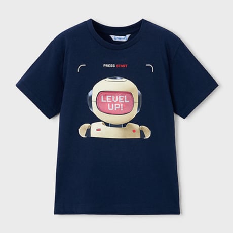 〈mayoral〉Lenticular print T-shirt (navy) ※KIDS