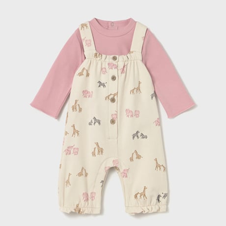 〈mayoral〉 Pullovers and overalls 2P set (pink)※BABY