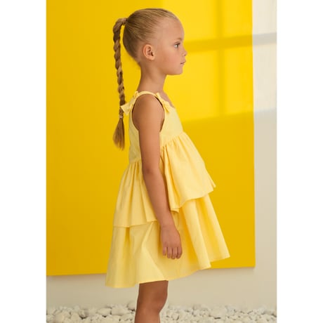 〈Abel&Lula〉Summer dress (lemon yellow) ※KIDS&JUNIOR