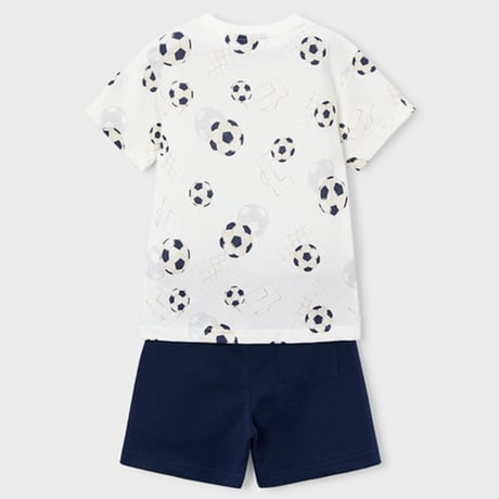 〈mayoral〉Soccer ball print setup (navy) ※KIDS