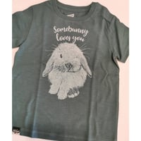 〈LION of LEISURE〉"Bunny" t-shirts (Green) ※BABY