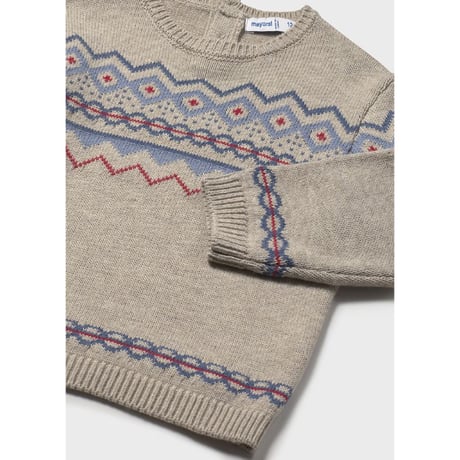 〈mayoral〉patterned knit (blue) ※BABY