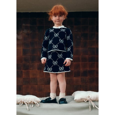 〈Abel&Lula〉knit setup (black) ※KIDS&JUNIOR