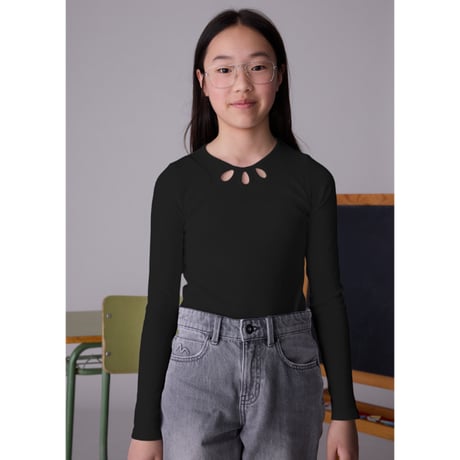 〈mayoral〉long sleeve tops (black) ※JUNIOR