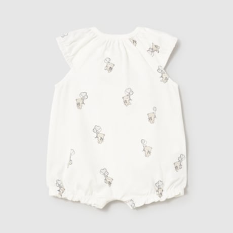〈mayoral〉Bear print romper  (white) ※BABY