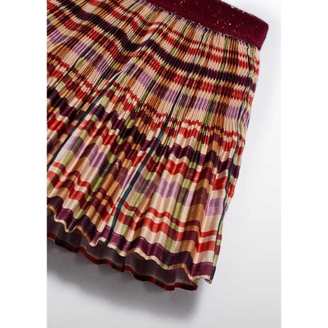 〈Abel&Lula〉pleated skirt (border) ※KIDS&JUNIOR