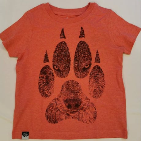 〈LION of LEISURE〉"Wolf" t-shirts (Red) ※KIDS