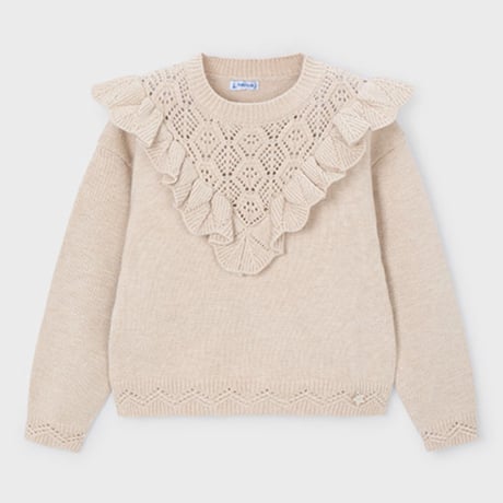 〈mayoral〉Openwork knit (beige) ※KIDS
