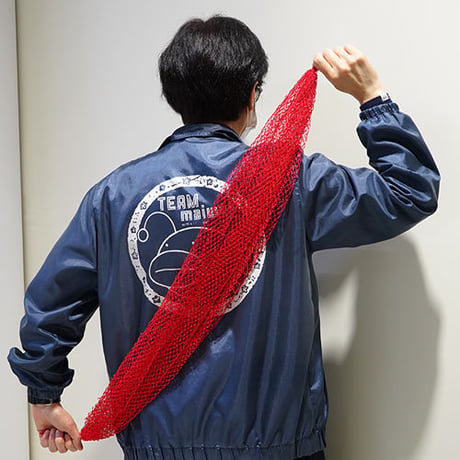 手作り　背中洗い網