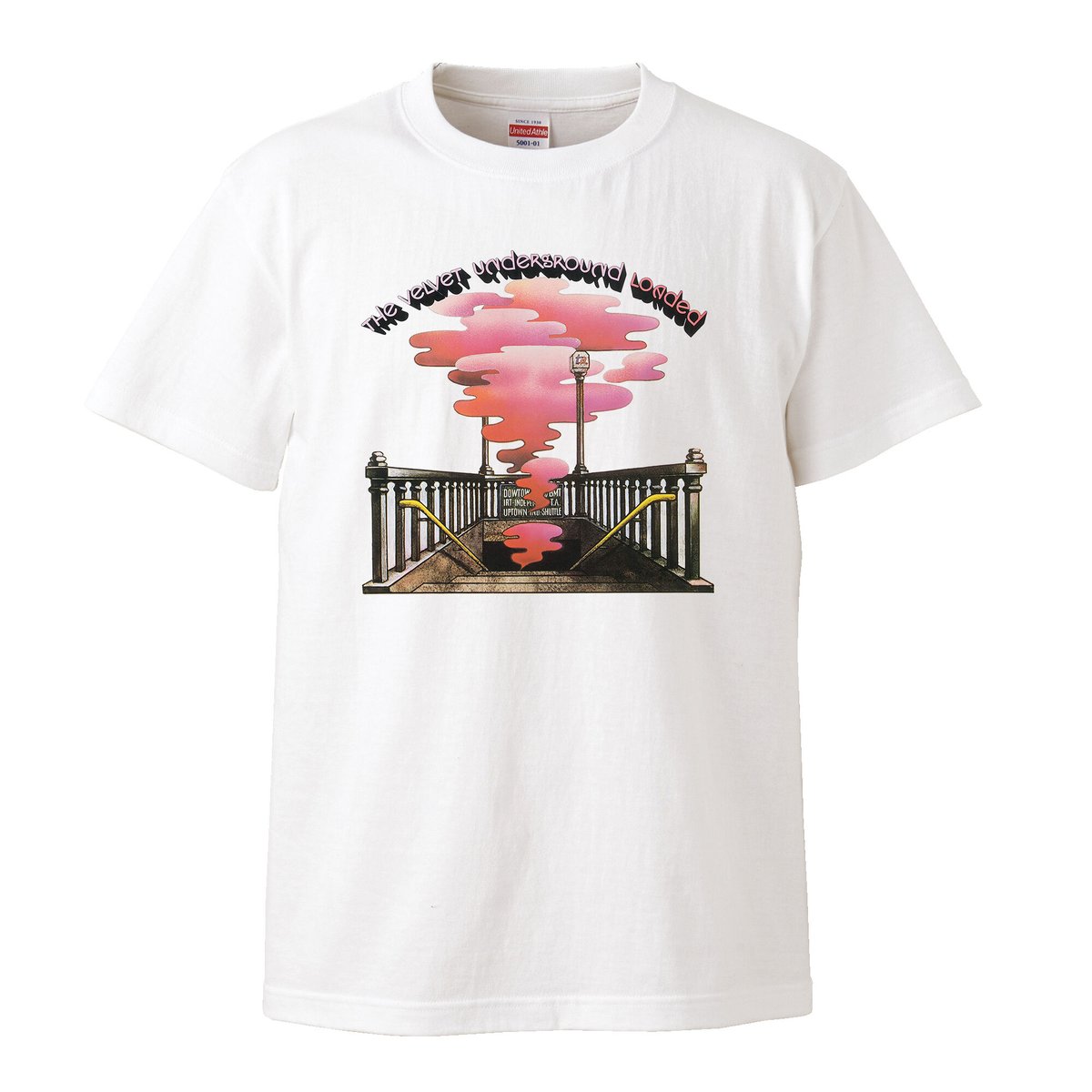 velvet underground/loaded】5.6オンス Tシャツ/WH/ST- 4