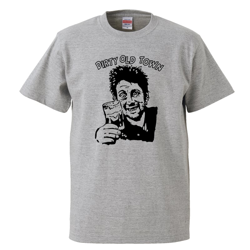 ザ・ポーグス/シェイン・マガウアン】5.6オンス Tシャツ/GY/ST