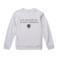 【THE VELVET UNDERGROUND/ベルヴェットアンダーグラウンド】9.3オンス スウェット/WH/SW-422