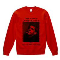 【LOU REED・ルー・リード/Walk on the Wild Side】10.0オンス スウェット/RD/SW-919