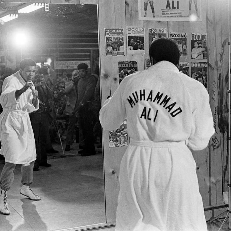 未使用に近い　USA製 モハメドアリ　シングルステッチ　Lサイズ 古着 MUHAMMED ALI モハメドアリ ボクシング スポーツプリントTシャツ