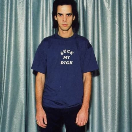 【SUCK MY DICK/ニックケイブ着用】 5.6オンス Tシャツ/NV/ST-578