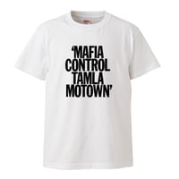 【MAFIA CONTROL TAMLA MOTOWN/タムラ・モータウン】5.6オンス Tシャツ/WH/ST-046_bk