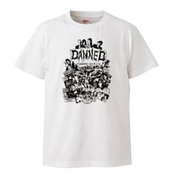 【The Damned-ダムド/5th Anniversary】5.6オンス Tシャツ/WH/ST- 169