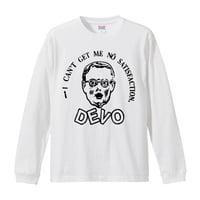 【DEVO/I CAN'T GET ME NO】5.6Oz ロングスリーブＴシャツ/WH/LT-950