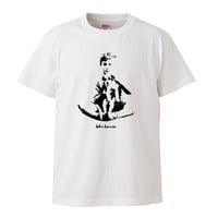 【John Lennon-ジョンレノン /with puppy】5.6オンス Tシャツ/WH/ST- 396