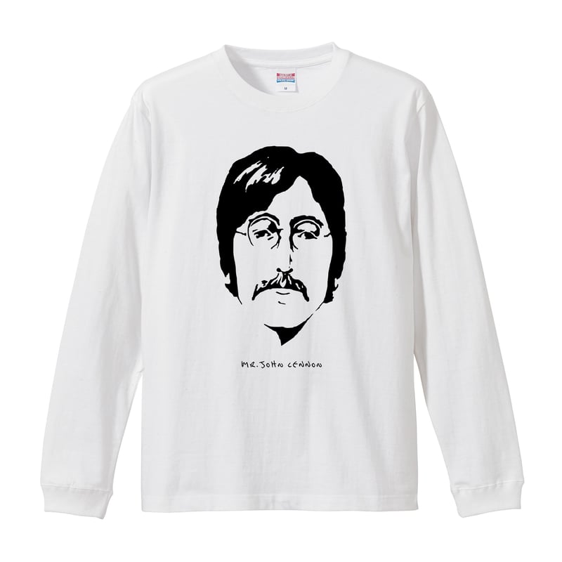 John Lennon/ジョン・レノン】5.6Oz ロングスリーブTシャツ/WH
