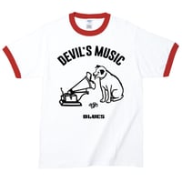 【Devils Music/Blues】ニッパーくんパロディ 5.3オンス Tシャツ/WHRD/RT- 439